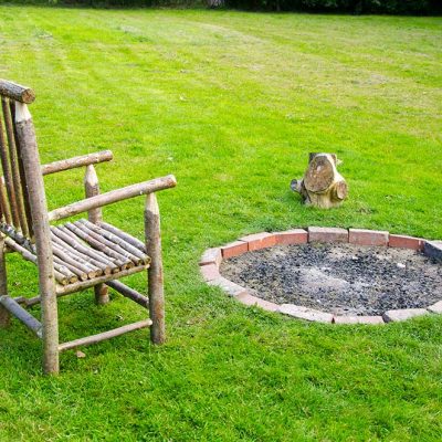 Fire pit in Oak Meadow